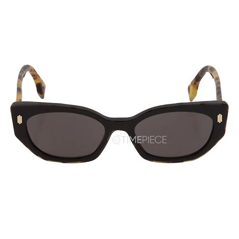 Fendi Smoke Cat Eye Ladies Sunglasses FE40018I 